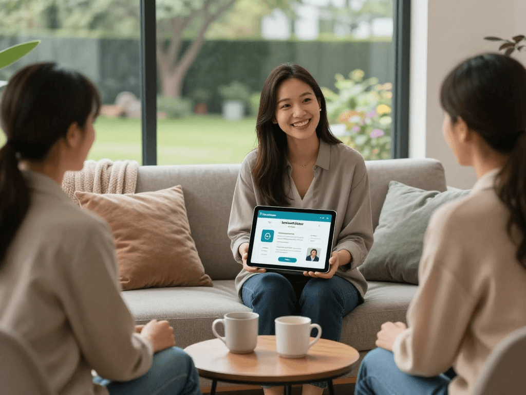 AI-assisted therapy session focusing on enhancing relationships through ai sex insights.