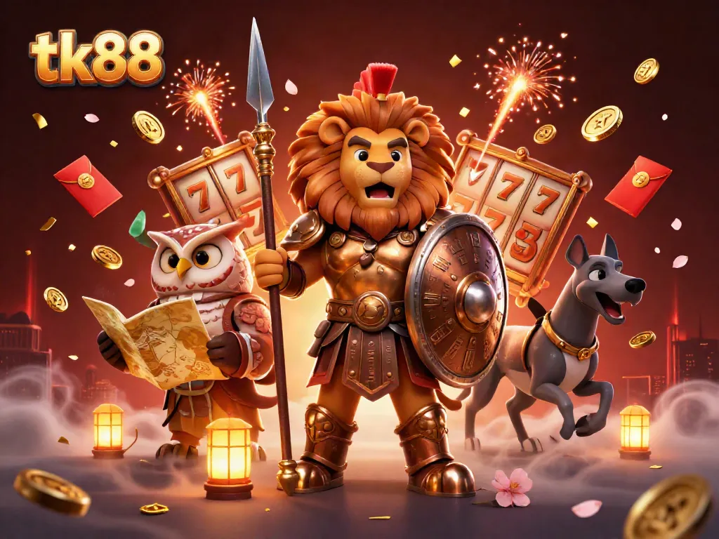 Experience exciting gameplay with tk88 featuring dynamic characters and vibrant casino elements in a captivating scene.