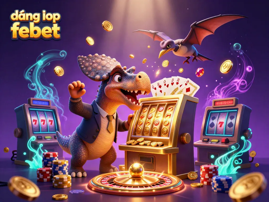 Engage in thrilling moments as you đăng nhập febet and catch golden coins in a vibrant casino scene.