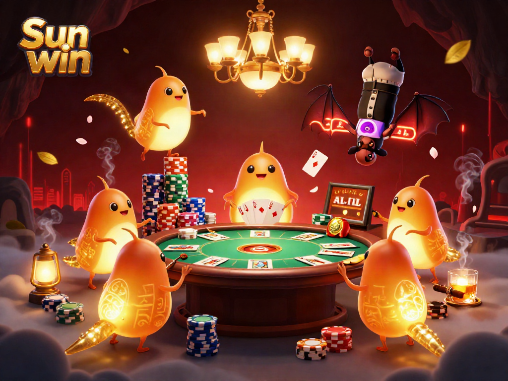 Experience thrilling gameplay at Sun win's vibrant cave casino with luminous glowworms.