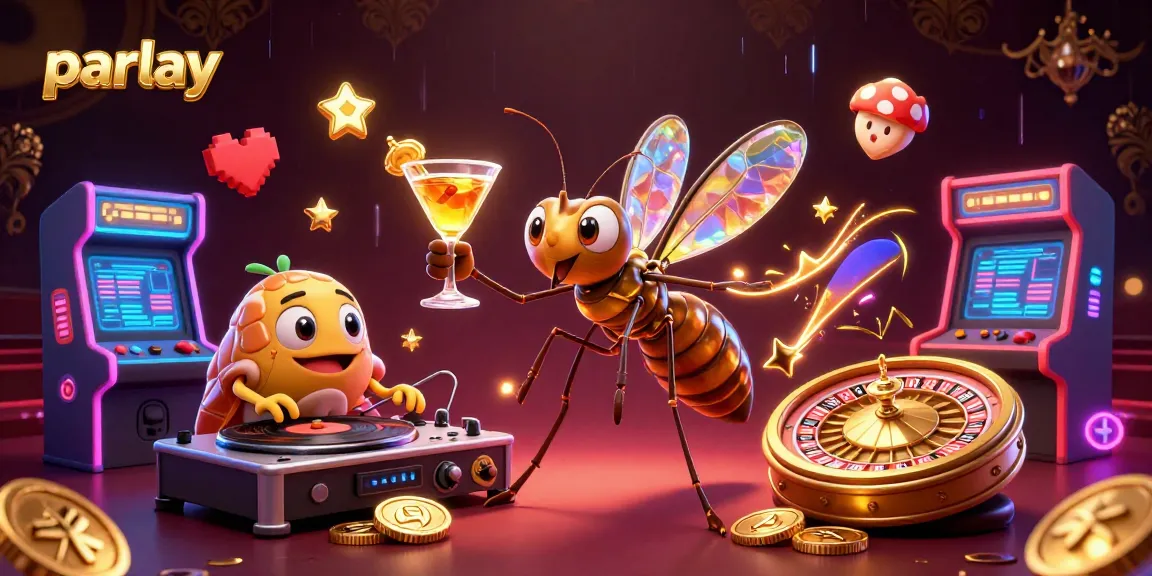 Place your bets on parlay for a thrilling gaming experience with vibrant casino elements.