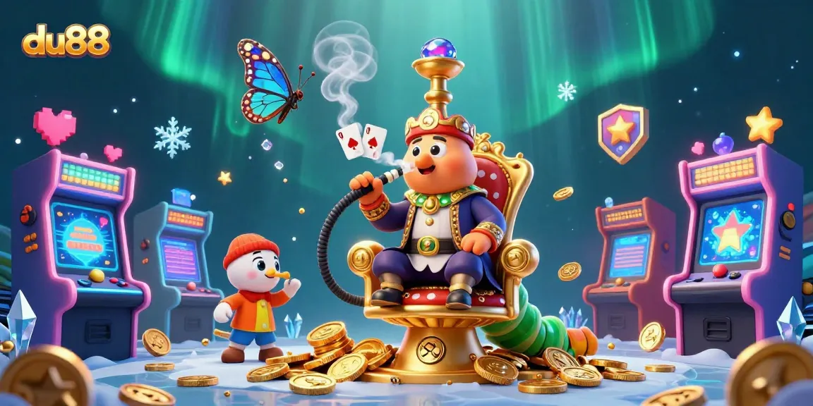 Experience du88's vibrant casino world with a captivating 3D illustration of gaming and luck.