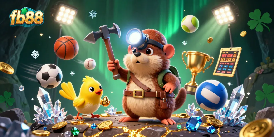 Engage in thrilling gameplay with fb88's vibrant sports betting scene featuring dynamic characters and elements.